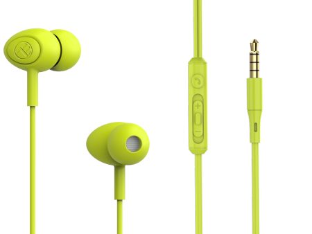 Tellur Basic Gamma Wired in-Ear Headphones Green For Cheap