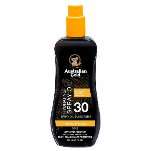 Australian Gold Hydrating Spray Oil SPF 30 su morkų aliejumi, 237ml Online