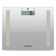 Salter 9113 SV3RAREU16 Compact Glass Analyser Bathroom Scales - Silver Online now