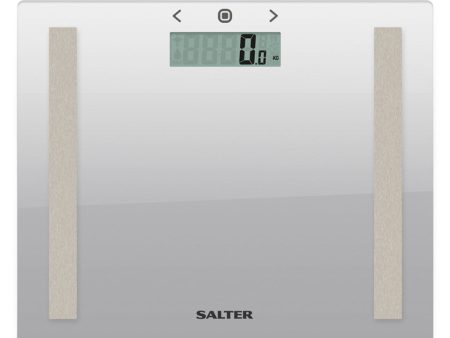 Salter 9113 SV3RAREU16 Compact Glass Analyser Bathroom Scales - Silver Online now