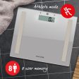 Salter 9113 SV3RAREU16 Compact Glass Analyser Bathroom Scales - Silver Online now