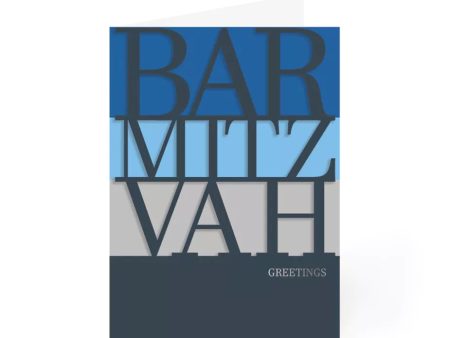 Die-Cut Bar Mitzvah Card Online now