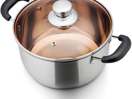 5 Quart Stainless Steel Stock Pot with Lid For Cheap