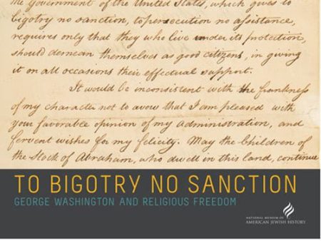 To Bigotry No Sanction George Washington Catalog Supply