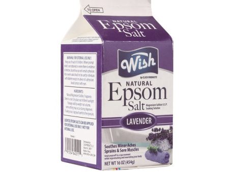 Wish Epsom Salt 16oz Box Lavender Online