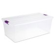 Sterilite Clear View Storage Bin with Latch,  110 QT. Cheap