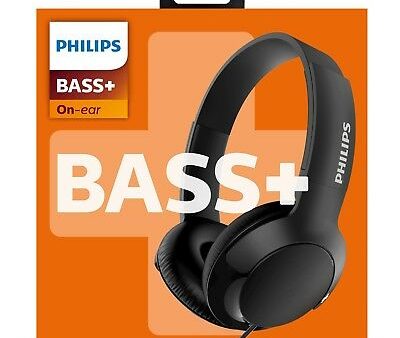 Philips SHL3070BK 27 Bass+ On Ear Headphones, Black Hot on Sale