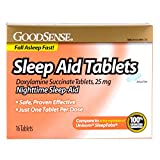 Good Sense Sleep Aid Doxylamine Succinate tablets, 25mg, 16-count For Cheap