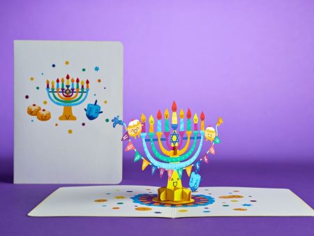 Playpop Hanukkah Menorah Cards Discount