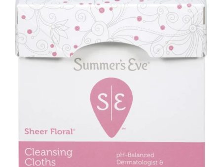 Summer s Eve Cleansing Cloths Sheer Floral 16 Ct Online Hot Sale