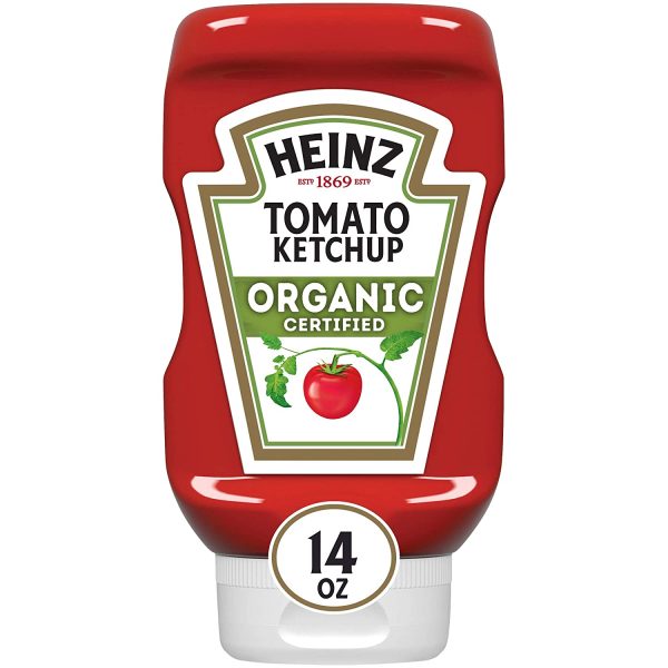 HEINZ ORGANIC TOMATO KETCHUP 14 FL OZ For Sale