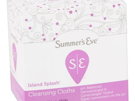 Summer s Eve Cleansing Cloths Island Splash, 16-Count Online now