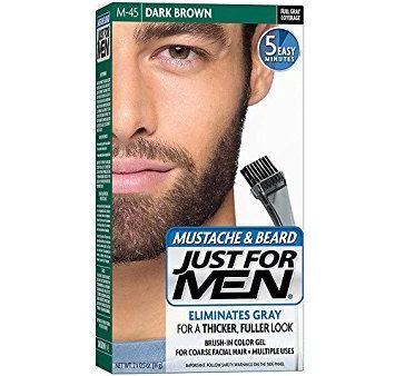 Just For Men Brush-In Color Gel For Mustache, Beard & Sideburns, Dark Brown Online Hot Sale