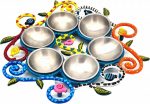 Spiral Pomegranates Aluminum Seder Tray Set Cheap