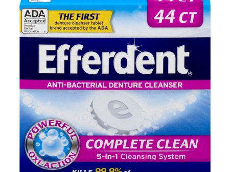 Efferdent Denture & Retainer Cleanser Tablets Complete Clean 44 Tablets Online