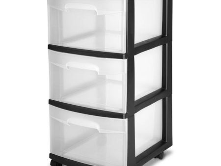 Sterilite  28309002 Drawer Cart Black For Cheap