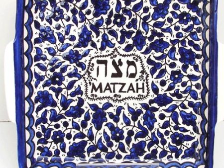 Blue Armenian Matzah Plate Online Hot Sale