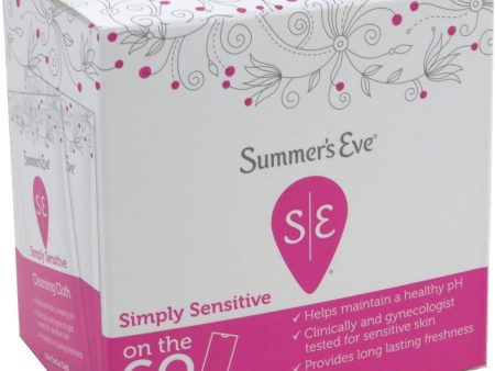 Summer s Eve Feminine Cleansing Wipes Simply Sensitive 16 Count Online Sale