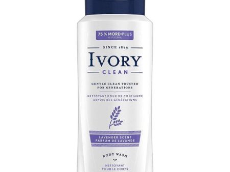 Ivory Clean Lavender Body Wash 21 OZ Supply