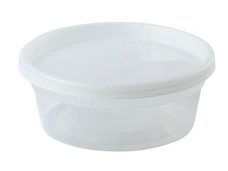 PACK OF 10 - EXTRA STRONG QUALITY DELI CONTAINER WITH LIDS 8 OZ Supply