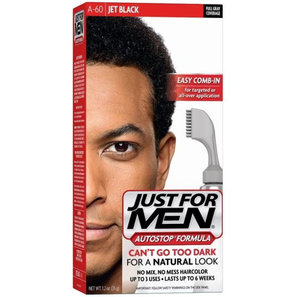 Just for Men AutoStop Foolproof Haircolor, Jet Black A-60 Supply