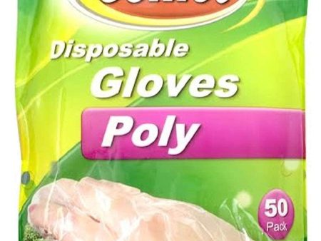 Comet Disposable Gloves, Poly, One Size Fits All 50 ea Discount