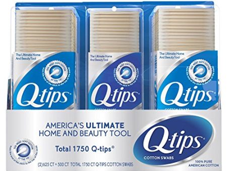 Q-tips Cotton Swabs 1750 ct. For Discount