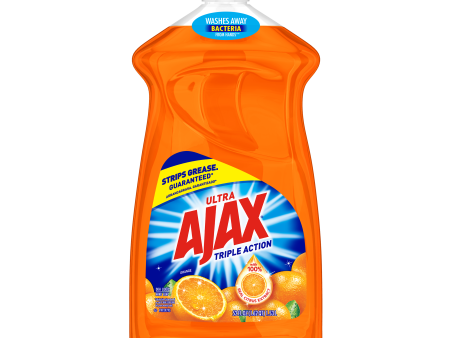 Ajax Ultra Triple Action Liquid Dish Soap, Orange - 52 fluid ounce For Sale