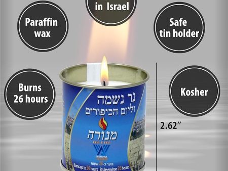 Yahrzeit Candle in Tin Online now