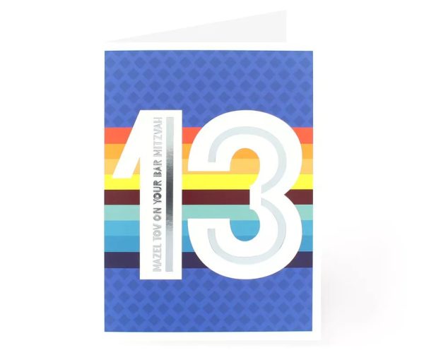 Thirteen Bar Mitzvah Card Online Sale