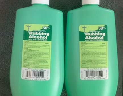 2 x 16 Oz Sealed Unit , 50% Isopropyl Rubbing Alcohol With Wintergreen For Discount