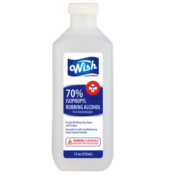 Wish Rubbing Alcohol 12 oz 70% Supply