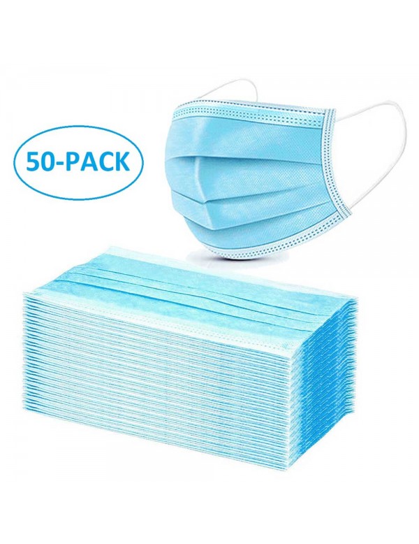 50 Pack Disposable Face Masks - Box of 50 masks Fashion