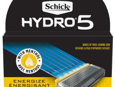 Schick Hydro 5 Sense Energize Razor Refills For Men, Pack Of 4 For Sale