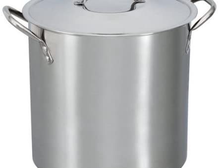 12 Quart Stainless Steel Stock Pot with Metal Lid Supply