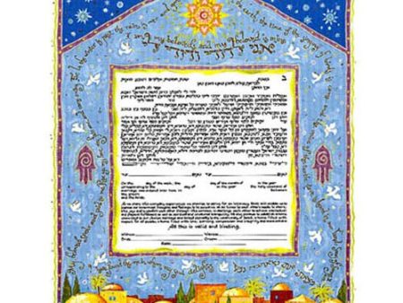 Mystic Jerusalem Ketubah by Mickie Caspi Cheap