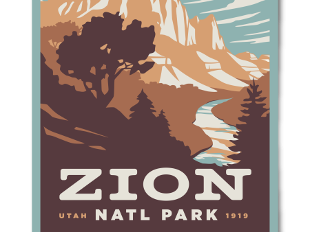 Zion National Park Poster Discount