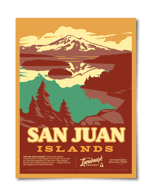 San Juan Islands National Historical Park Poster Discount