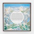 Abstract Mountains Paper Cut Ketubah by Adriana Saipe Cheap