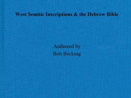 West Semitic Inscriptions & the Hebrew Bible (AOAT 410) For Sale