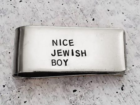 Nice Jewish Boy Money Clip Silver Online