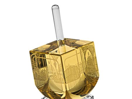 Amber Crystal Jerusalem Dreidel Online