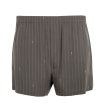 STRIPED SILK DE CHINE SHORTS (MENS) For Discount