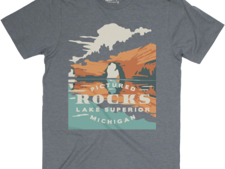 Pictured Rocks Unisex Short Sleeve Tee For Discount