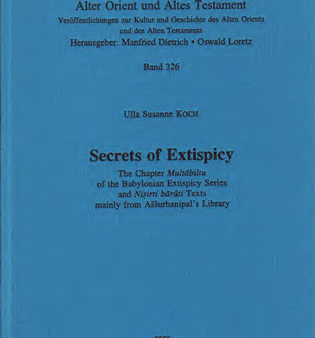 Secrets of Extispicy. (AOAT 326) Online Sale