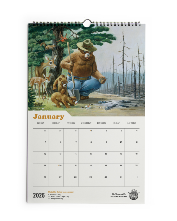 2025 Smokey Bear Calendar Online