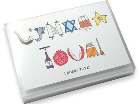 L shana Tova! Symbols Boxed Rosh Hashanah Cards For Cheap