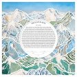 Abstract Mountains Paper Cut Ketubah by Adriana Saipe Cheap