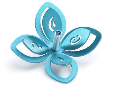 Adi Turquoise Flower Dreidel Discount