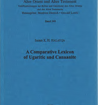 A Comparative Lexicon of Ugaritic and Canaanite. (AOAT 340) Sale